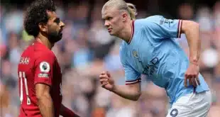 ترتيب هدافي الدوري الإنجليزي بعد هدف محمد صلاح اليوم في قمة ليفربول ومانشستر سيتي