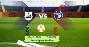 مباراة بيراميدز وإنبي في الدوري المصري بإستاد بتروسبورت