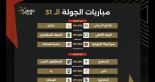 جدول مباريات الدورى المصرى نايل حتى نهاية الموسم amin111
