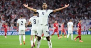 صربيا 0-1 إنجلترا جود بيلينجهام يرأس هدف الفوز لفريق غاريث ساوثجيت