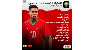 تشكيل المغرب المتوقع أمام إفريقيا الوسطى في تصفيات أمم إفريقيا 2025