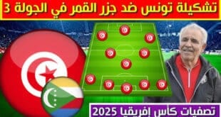 التشكيل المتوقع لمنتخب تونس ضد جزر القمر في تصفيات أمم إفريقيا 2024 والقنوات الناقلة