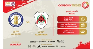 موعد مباراة الخور ضد الريان والقنوات الناقلة لدوري نجوم قطر 2024-2025