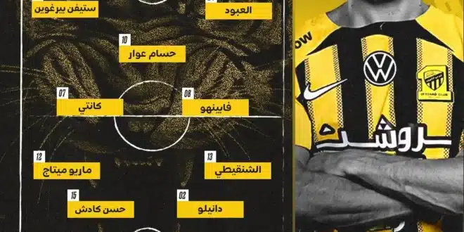 التشكيل الرسمي لنصر والاتحاد اليوم في دوري روشن السعوديالتس