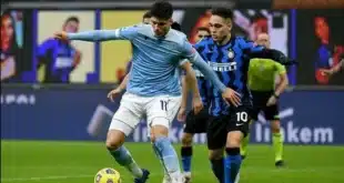 القناة الناقلة ومعلق مباراة إنتر ميلان ضد لاتسيو في الدوري الإيطالي
