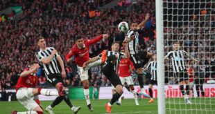 معلق مباراة مانشستر يونايتد ونيوكاسل اليوم في الدوري الإنجليزي 2025:2024 والقنوات الناقلة