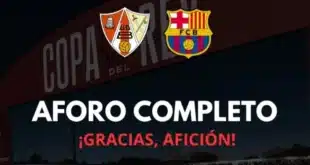 من هو معلق مباراة برشلونة وبارباسترو في كأس ملك إسبانيا؟