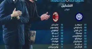 التشكيلة الرسمية يوفنتوس وميلان في نهائي كأس السوبر الإيطالي لعام 2025