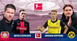 القنوات المفتوحة الناقلة لمباراة بروسيا دورتموند وباير ليفركوزن في الدوري الألماني