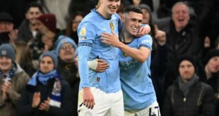 القنوات الناقلة لمباراة مانشستر سيتي وكلوب بروج اليوم الأربعاء في دوري أبطال أوروبا 2025/2024