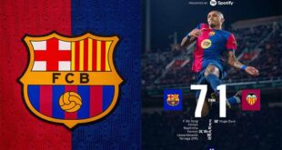 موعد مباراة برشلونة القادمة بعد فوزه الكبير على فالنسيا 7-1 في الدوري الإسباني 2025