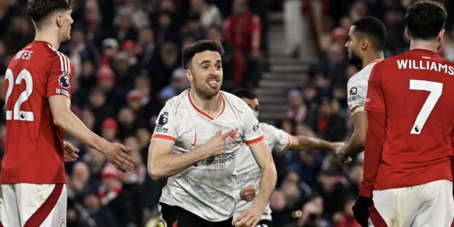 موعد مباراة ليفربول القادمة بعد التعادل أمام نوتينجهام فورست في الدوري الإنجليزي 2025/2024