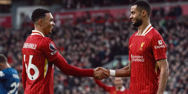 موعد مباراة ليفربول القادمة بعد الفوز على إيبسويتش تاون في الدوري الإنجليزي 2025/2024