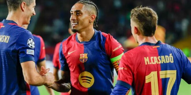 القنوات الناقلة لمباراة برشلونة ولاس بالماس اليوم السبت في الدوري الإسباني 2025/2024