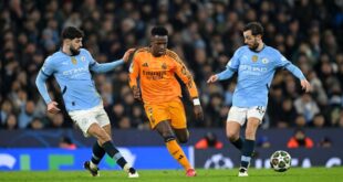 تشكيل ريال مدريد ومانشستر سيتي الرسمي في دوري أبطال أوروبا 2025/2024 والقنوات الناقلة