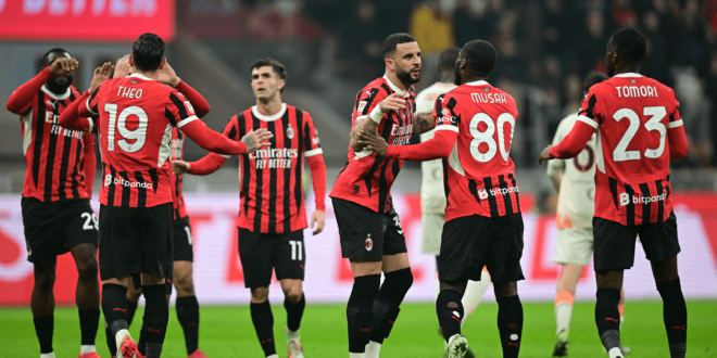 معلق مباراة ميلان وفينورد اليوم الأربعاء في دوري أبطال أوروبا 2025/2024 والقنوات الناقلة