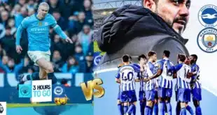 مشاهدة مباراة مانشستر سيتي وبرايتون بث مباشر اليوم في الدوري الإنجليزي عبر beIN SPORTS HD1 مع المعلق حفيظ دراجي.