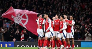 القنوات الناقلة لمباراة أرسنال وأيندهوفن اليوم الأربعاء في دوري أبطال أوروبا 2025/2024