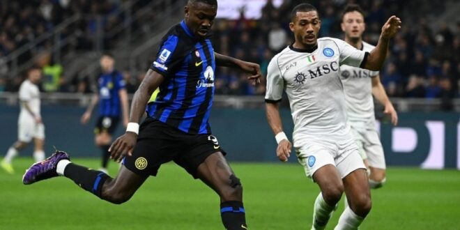 القنوات الناقلة لمباراة إنتر ميلان ونابولي اليوم السبت في الدوري الإيطالي 2025/2024