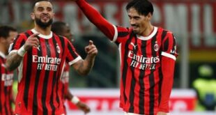 القنوات الناقلة لمباراة ميلان ولاتسيو اليوم الأحد في الدوري الإيطالي 2025/2024