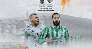 القنوات الناقلة لمباراة ريال مدريد اليوم