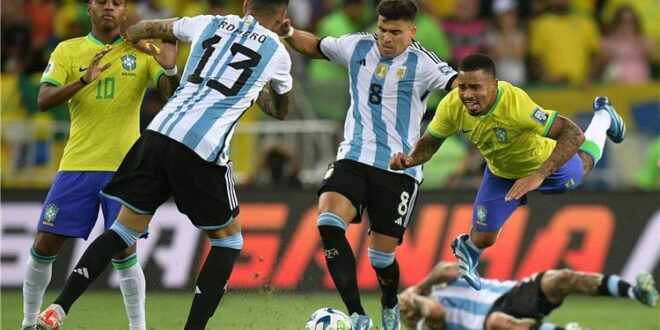 مشاهدة مباراة الأرجنتين والبرازيل اليوم الأربعاء في تصفيات كأس العالم 2026.. بث مباشر قناة SSC