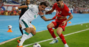 معلق مباراة العراق وفلسطين اليوم الثلاثاء في تصفيات كأس العالم 2026 والقنوات الناقلة