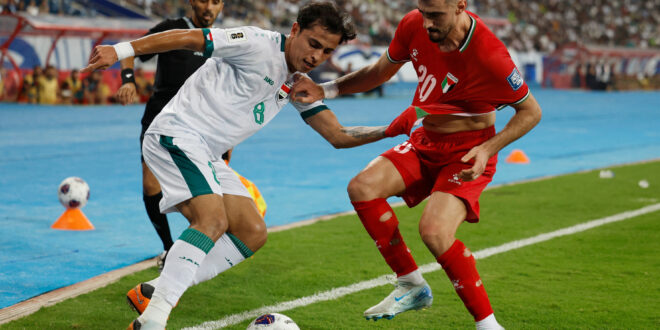 معلق مباراة العراق وفلسطين اليوم الثلاثاء في تصفيات كأس العالم 2026 والقنوات الناقلة