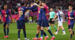 معلق مباراة برشلونة وبنفيكا اليوم الثلاثاء في دوري أبطال أوروبا 2025/2024 والقنوات الناقلة
