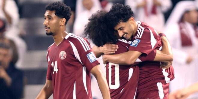 معلق مباراة قطر وقيرغيزستان اليوم الثلاثاء في تصفيات كأس العالم 2026 والقنوات الناقلة