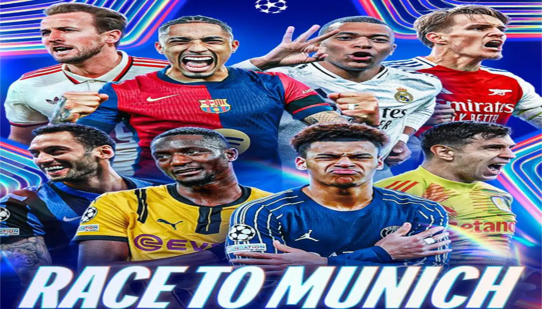 مواعيد مباريات ربع نهائي دوري أبطال أوروبا 2025.. قمة نارية بين ريال مدريد وآرسنال وصدام برشلونة ودورتموند 2 مواعيد مباريات ربع نهائي دوري أبطال أوروبا 2025