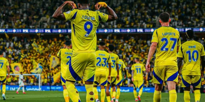 موعد مباراة النصر والشباب في الدوري السعودي 2025/2024 والقنوات الناقلة