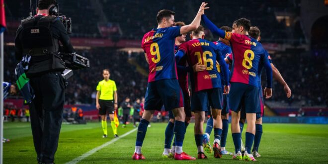موعد مباراة برشلونة القادمة بعد الفوز على أوساسونا في الدوري الإسباني 2025/2024
