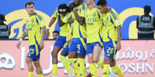 معلق مباراة النصر وضمك اليوم الثلاثاء في الدوري السعودي 2025/2024 والقنوات الناقلة