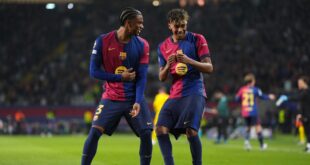 معلق مباراة برشلونة ودورتموند اليوم الثلاثاء في دوري أبطال أوروبا 2025/2024 والقنوات الناقلة