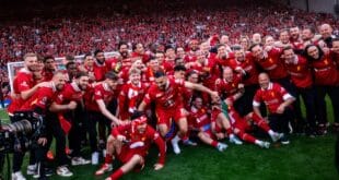 موعد مباراة ليفربول القادمة بعد التتويج بلقب الدوري الإنجليزي موسم 2025/2024