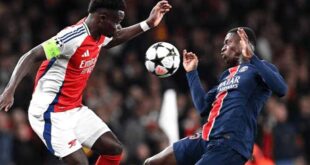 معلق مباراة أرسنال وباريس سان جيرمان اليوم الأربعاء في دوري أبطال أوروبا 2025 والقنوات الناقلة