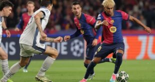 معلق مباراة برشلونة وإنتر ميلان اليوم الثلاثاء في دوري أبطال أوروبا 2025/2024 والقنوات الناقلة