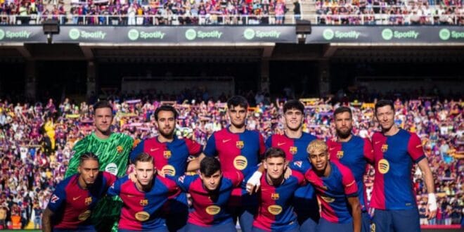 موعد مباراة برشلونة القادمة بعد الخسارة أمام فياريال (3/2).. شاهد فيديو التتويج بلقب الدوري الإسباني