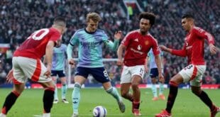 القنوات الناقلة لمباراة أرسنال ومانشستر يونايتد اليوم في الدوري الإنجليزي
