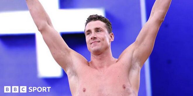 Enhanced Games: Kristian Gkolomeev swims record 50m freestyle time on opening day