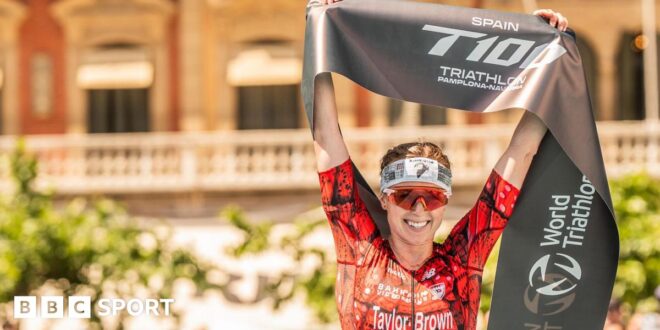 Great Britain's Georgia Taylor-Brown wins Spain T100 Triathlon