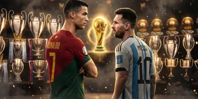 Mientras Cristiano Ronaldo ganó 37 títulos, los que consiguió Lionel Messi