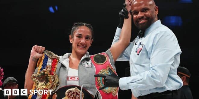 Amanda Serrano equals knockout record with Cheyenne Hanson victory
