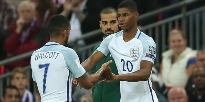 Theo Walcott and Marcus Rashford